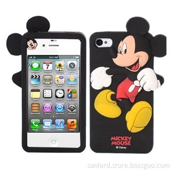 Mickey Mouse Silicone Mobile Phone Cases with Factory Price
